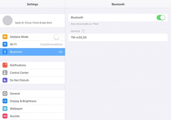 pairing bluetooth printer with rezku pos